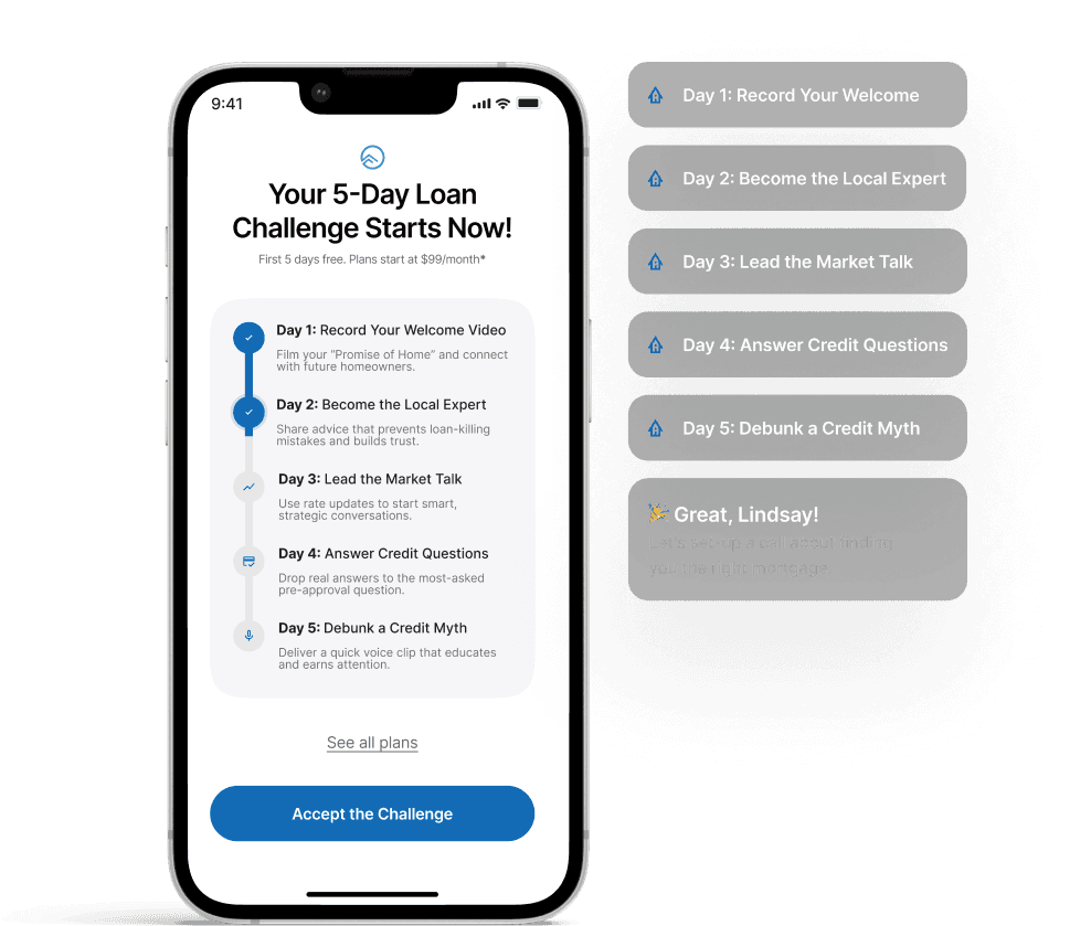 5-day challenge on mobile